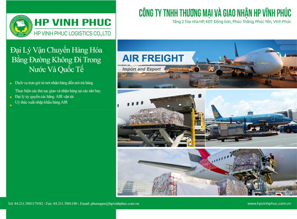 Dịch vụ vận tải - HP Vĩnh Phúc Logistics - Công Ty TNHH Thương Mại Và Giao Nhận HP Vĩnh Phúc